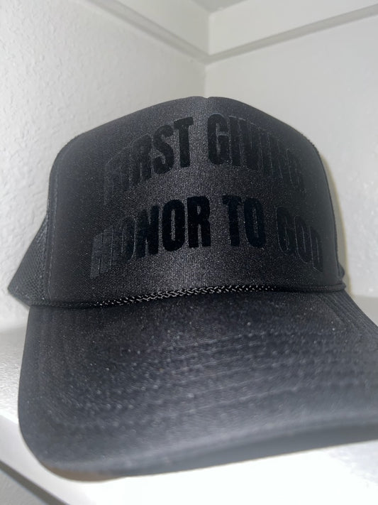 First Giving Honor To God Trucker