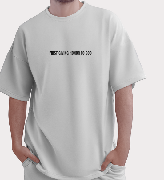 First Giving Honor To God Tee